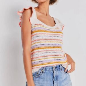 Lisa Todd Crochet Knit Tank